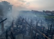 Delapan Rumah di Desa Pampangan Hangus Terbakar