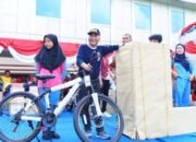 Meriah, Senam dan Jalan Sehat Bersama Pj Bupati Muba Bertabur Doorprize