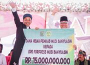 Puncak Hari Santri, Pj. Bupati Apriyadi Hadiahkan Rp 15 Miliar Untuk Ponpes se-Muba