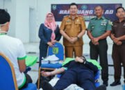 Sambut Hari Juang TNI AD ke-78, Kodim 0401/Muba Gelar Baksos Donor Darah