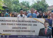 Serap Aspirasi Warga, Anggota DPRD OKI Febriansyah Wardana Adakan Reses