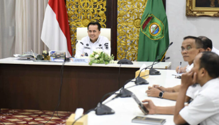 Pj Gubernur Agus Fatoni Hadiri Rakor Terkait Pelaksanaan Pilkada dan Tata Kelola Penyelenggaraan Pemda bersama Mendagri