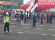 Jokowi Tiba Di di Bandara Silampari Lubuklinggau.
