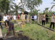 Polres Mura Bersama TNI dan Stakeholder Tutup Sumur Minyak Ilegal Di Desa Mambang