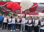 Puluhan Peserta Ramaikan Jalan Sehat KPU OKI