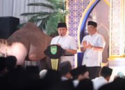 Awali Safari Ramadhan, Gubernur dan Wagub Sumsel Sholat Tarawih Berjamaah dengan Ribuan Umat Muslim