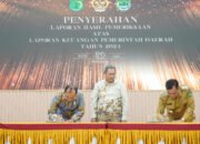 Bupati Muba  bersama Ketua DPRD Muba Terima Laporan Keuangan 2024 dari BPK Sumsel