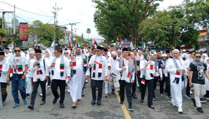 Ribuan Warga Lahat Serukan Aksi Dukung Kemerdekaan Palestina, Bursah: Kemerdekaan Hak Segala Bangsa