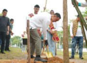 Penanaman 300 Pohon Tabebuya Warnai Peringatan HUT ke-80 Kabupaten OKI