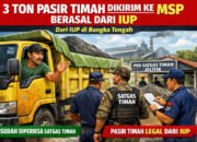 3 Ton Pasir Timah yang Dikirim ke MSP Berasal dari IUP