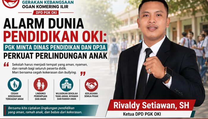 Alarm Dunia Pendidikan OKI, PGK Minta Disdik dan DP3A Perkuat Perlindungan Anak