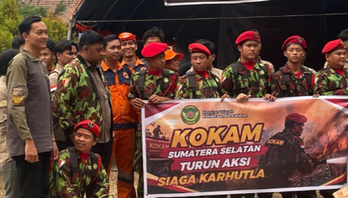 Hadapi Ancaman Karhutla di Sumsel, BMH Bekali Relawan KOKAM dengan Logistik