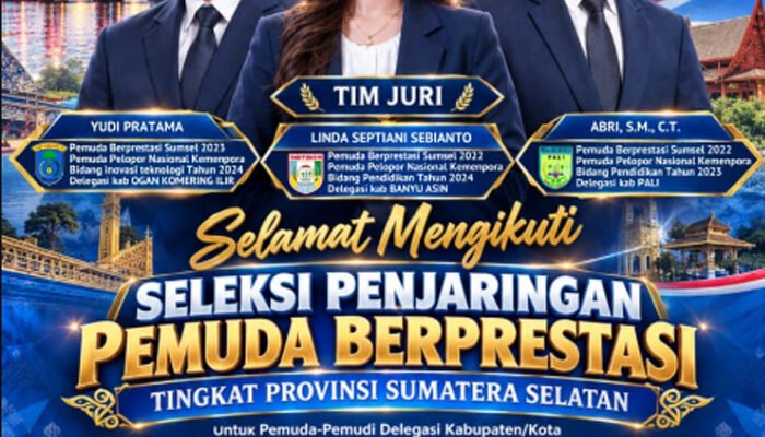 Yudi Pratama Kembali Harumkan Nama OKI, Dipercaya Jadi Juri Pemuda Berprestasi Sumsel 2026