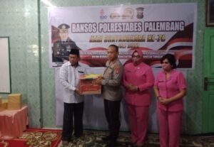 HUT Bhayangkara ke 76, Polrestabes Palembang Gelar Giat Bakti Sosial