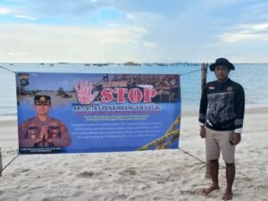 Polres Bangka Antisipasi Penambangan Ilegal di Perairan Laut Matras dan Bedeng Ake