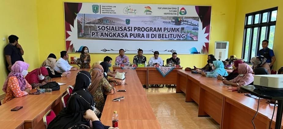 PT Angkasa Pura II Beri Sosialisasi PUMK ke 40 UMKM di Belitung
