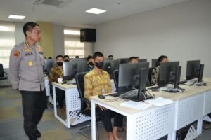 Polda Sumsel Tinjau Gladi Pelaksanaan Uji Akademik Calon Taruna Akpol T.A. 2022