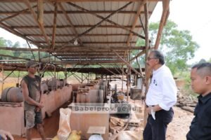 Pj Gubernur Babel Usir Penambang Ilegal di Kawasan Geosite Open Pit Nam Salu