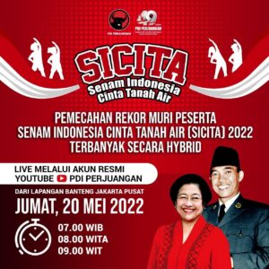 DPC PDIP OKI Ikut Partisipasi Pemecahan Rekor Muri SICITA 2022
