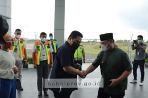 Gubernur Sambut Kedatangan Menteri Erick Thohir di Bangka Belitung