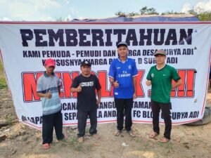 Masyarakat Desa Suryadi Minta Lokasi Pembagunan Taman Desa Dipindahkan