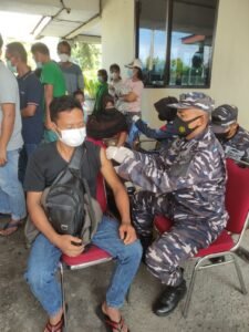 Tim Kesehatan TNI AL Lanal Babel Buka Gerai Vaksin Ramadan
