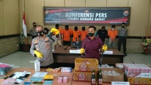 Operasi Pekat, Polres Bangka Barat Berhasil Ungkap Sembilan Kasus