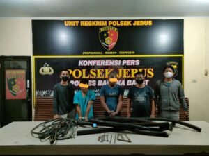Polsek Jebus Berhasil Amankan Pelaku Pencurian di Gudang Smelter