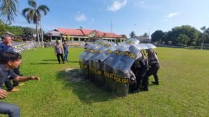 Polres Bangka Gelar Simulasi Pengendalian Massa