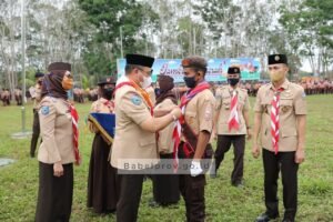 Gubernur Berangkatkan Pramuka Kwarda Babel ke Jambore Dunia Korea Selatan