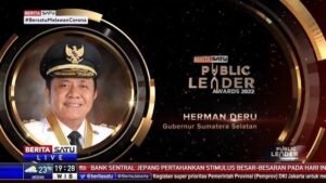Herman Deru Dinobatkan Sebagai Gubernur Wilayah Sumatera Terbaik 2022