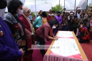 Menteri Bintang Puspayoga Launching Model Desa Ramah Perempuan dan Peduli Anak
