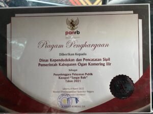 Layanan Publik Disdukcapil OKI Raih Predikat Sangat Baik dari Kemenpan RB