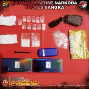 Suami Istri di Bangka Kompak Jualan Sabu
