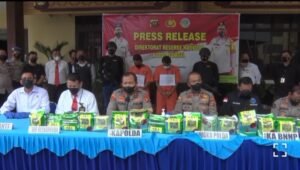 Ditresnarkoba Polda Sumsel Amankan Penyeludupan 16 Kg Sabu Asal Aceh