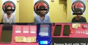 Tim Hantu Ringkus 3 Pengecer Narkoba dan BB Total 3 Jie Sabu