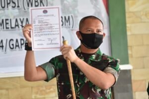 Kodim 0402 OKI Dukung Pencanangan WBK dan WBBM Korem 044/Gapo