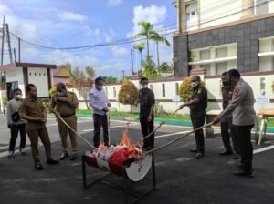 22,5 Gram Sabu dan Puluhan Barang Bukti Dimusnahkan