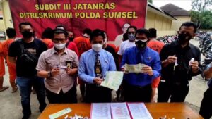 Jatanras Polda Sumsel Gagalkan Penjualan Motor Bodong Antar Provinsi