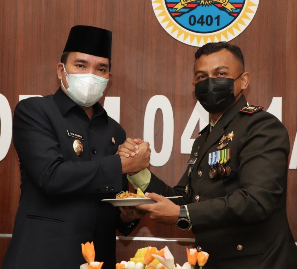 Wabup Muba Bersama Forkopimda Meriahkan HUT TNI di Markas Kodim 0401