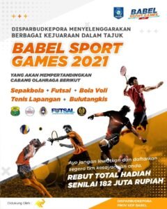 Ayo…Saksikan Gelaran Babel Sport Games 2021 dan Rebut Hadiah Rp 182 Juta