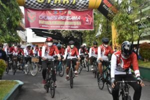 Gowes Bersama, Pangdam II/Sriwijaya Katakan Sebagai Wujud Sinergitas TNI, Polri dan Pemda
