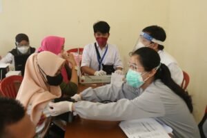 Kwarcab Pramuka Palembang Laksanakan Vaksin Massal