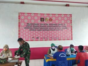 300 Warga Binaan Lapas Kelas II B Kayuagung Jalani Vaksinasi