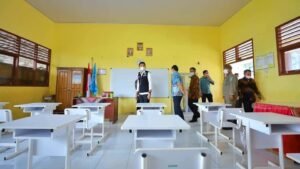 Jelang Sekolah Tatap Muka Terbatas, Bupati Panca Tinjau Sekolah