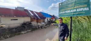 Komisi III DPRD Babel Soroti Robohnya Dinding Talud Sungai Pedindang