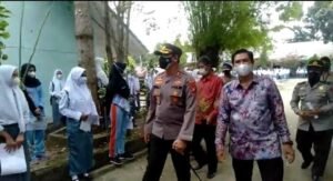 Polres OKI Gencar Vaksin Siswa Jelang Tatap Muka
