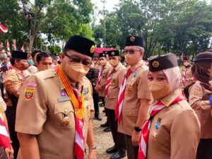 Rektor UIN Raden Fatah Palembang Terima Penghargaan Lencana Pancawarsa III Gerakan Pramuka
