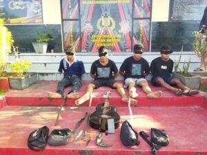 Ancam Korban dengan Celurit, Empat Pelaku Curas Diringkus Tim Jatanras Polda Babel