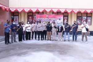 Polda Sumsel Gelar Baksos kepada Awak Media